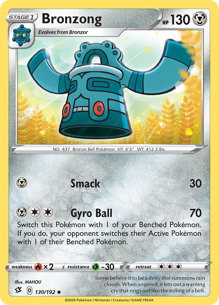 Bronzong (130/192) [Sword & Shield: Rebel Clash] | Shuffle n Cut Hobbies & Games
