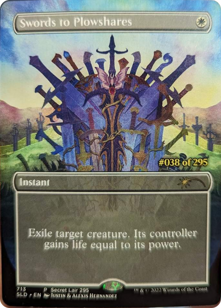 Swords to Plowshares (Serial Numbered) [Secret Lair Drop Series] | Shuffle n Cut Hobbies & Games