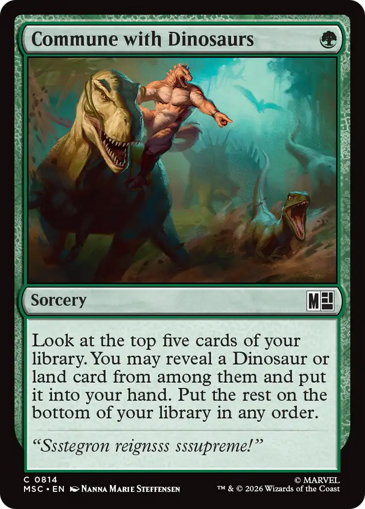 Commune with Dinosaurs [Marvel Super Heroes Commander] | Shuffle n Cut Hobbies & Games