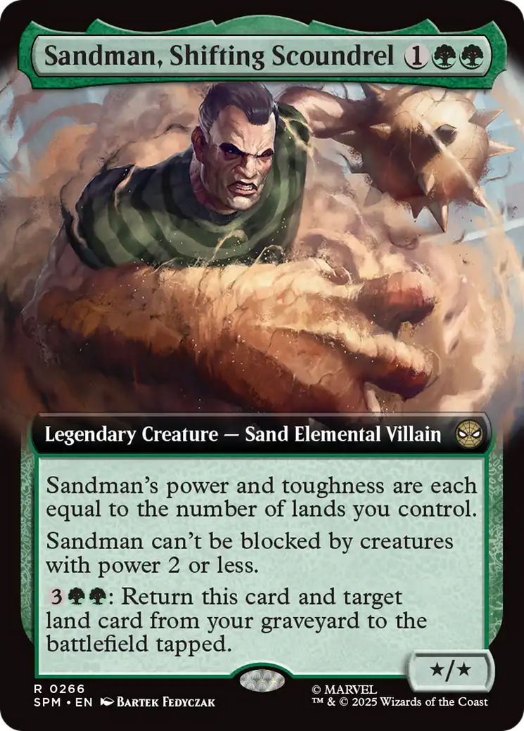 Sandman, Shifting Scoundrel (Extended Art) [Marvel's Spider-Man] | Shuffle n Cut Hobbies & Games