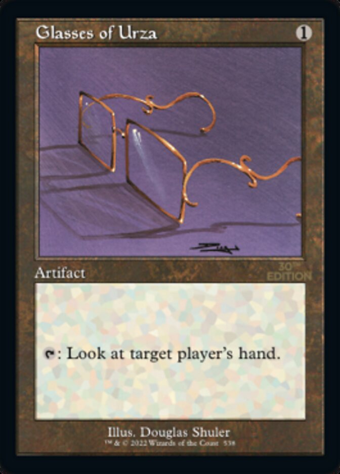 Glasses of Urza (Retro) [30th Anniversary Edition] | Shuffle n Cut Hobbies & Games