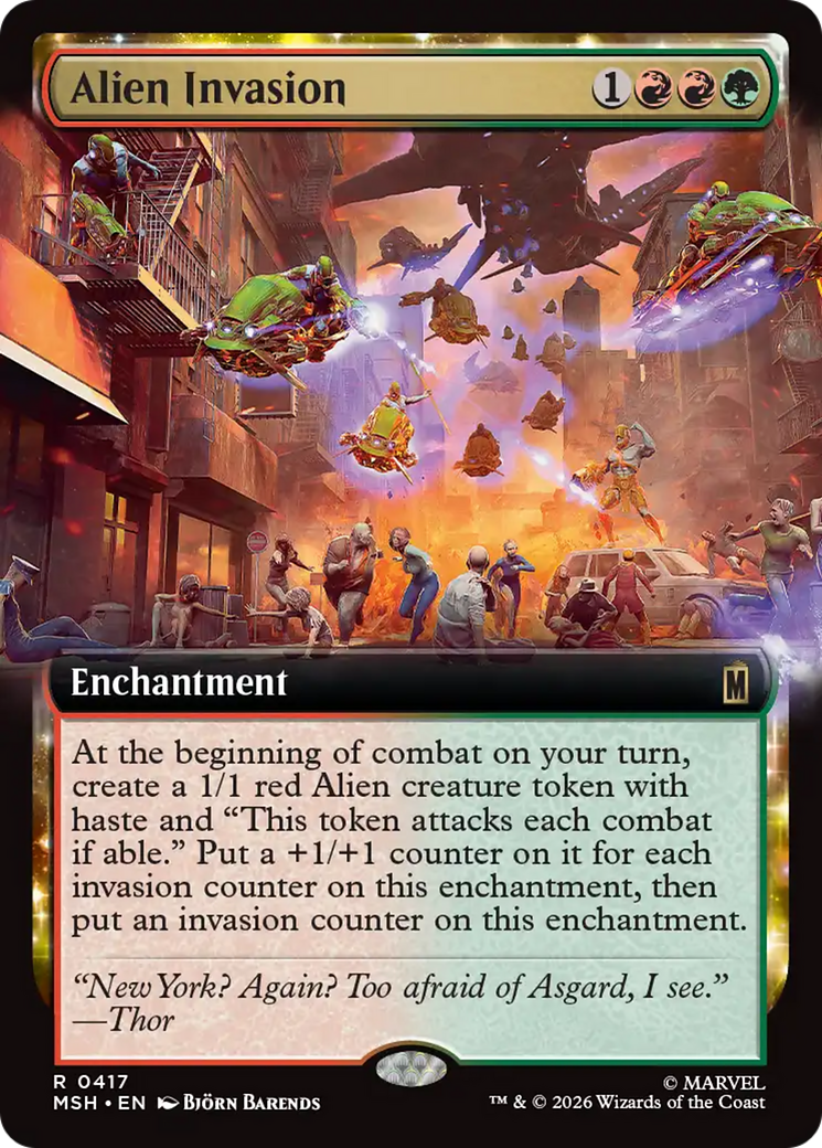 Alien Invasion (Extended Art) [Marvel Super Heroes] | Shuffle n Cut Hobbies & Games