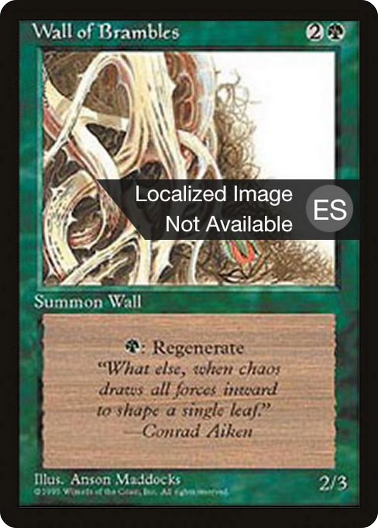 Wall of Brambles [Fourth Edition Foreign Black Border] | Shuffle n Cut Hobbies & Games
