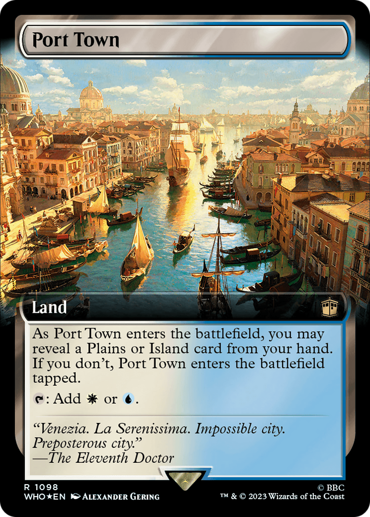 Port Town (Extended Art) (Surge Foil) [Doctor Who] | Shuffle n Cut Hobbies & Games
