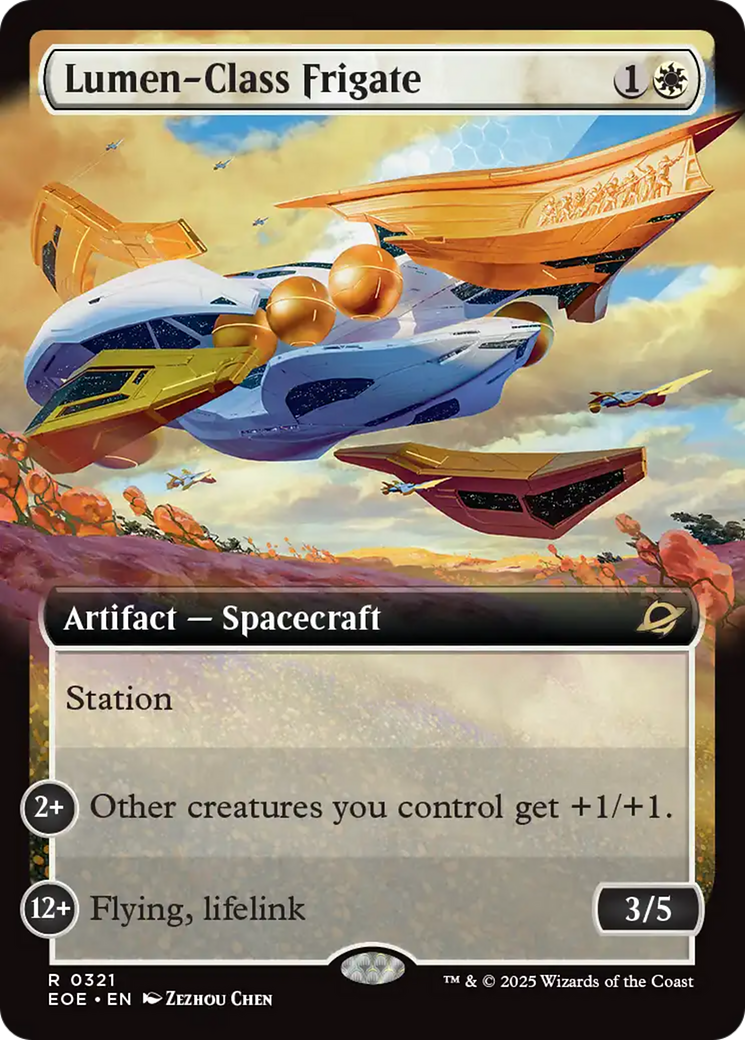 Lumen-Class Frigate (Extended Art) [Edge of Eternities] | Shuffle n Cut Hobbies & Games
