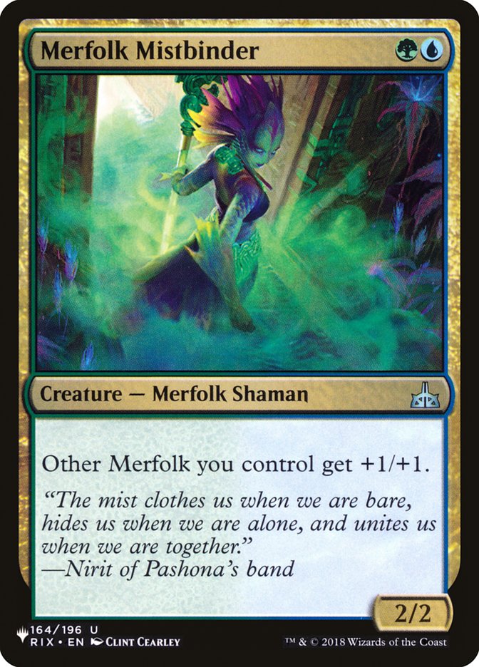 Merfolk Mistbinder [The List] | Shuffle n Cut Hobbies & Games