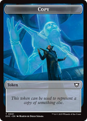 Copy // Clue Double-Sided Token [Edge of Eternities Commander Tokens] | Shuffle n Cut Hobbies & Games