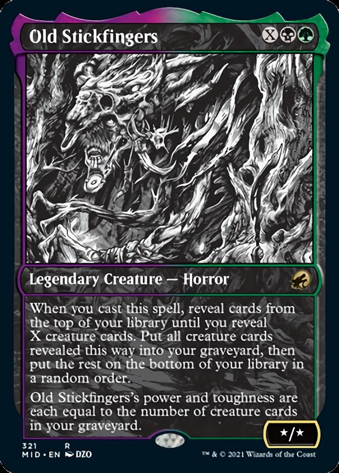 Old Stickfingers (Showcase Eternal Night) [Innistrad: Midnight Hunt] | Shuffle n Cut Hobbies & Games