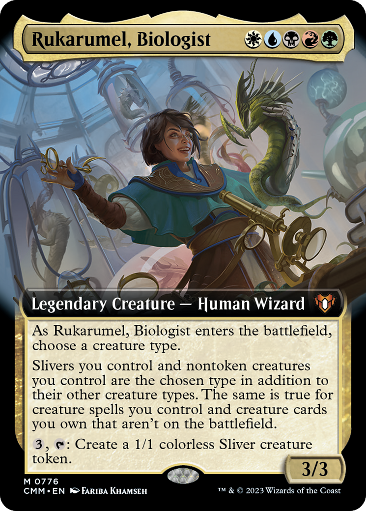 Rukarumel, Biologist (Extended Art) [Commander Masters] | Shuffle n Cut Hobbies & Games