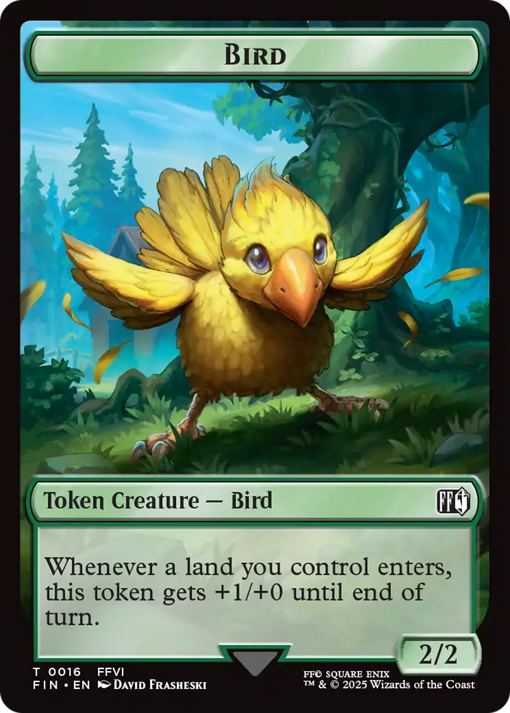 Bird (0016) // Wizard (0014) Double-Sided Token [FINAL FANTASY Tokens] | Shuffle n Cut Hobbies & Games