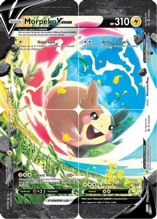 Morpeko V-UNION (SWSH215-218) (Set of 4) [Sword & Shield: Black Star Promos] | Shuffle n Cut Hobbies & Games