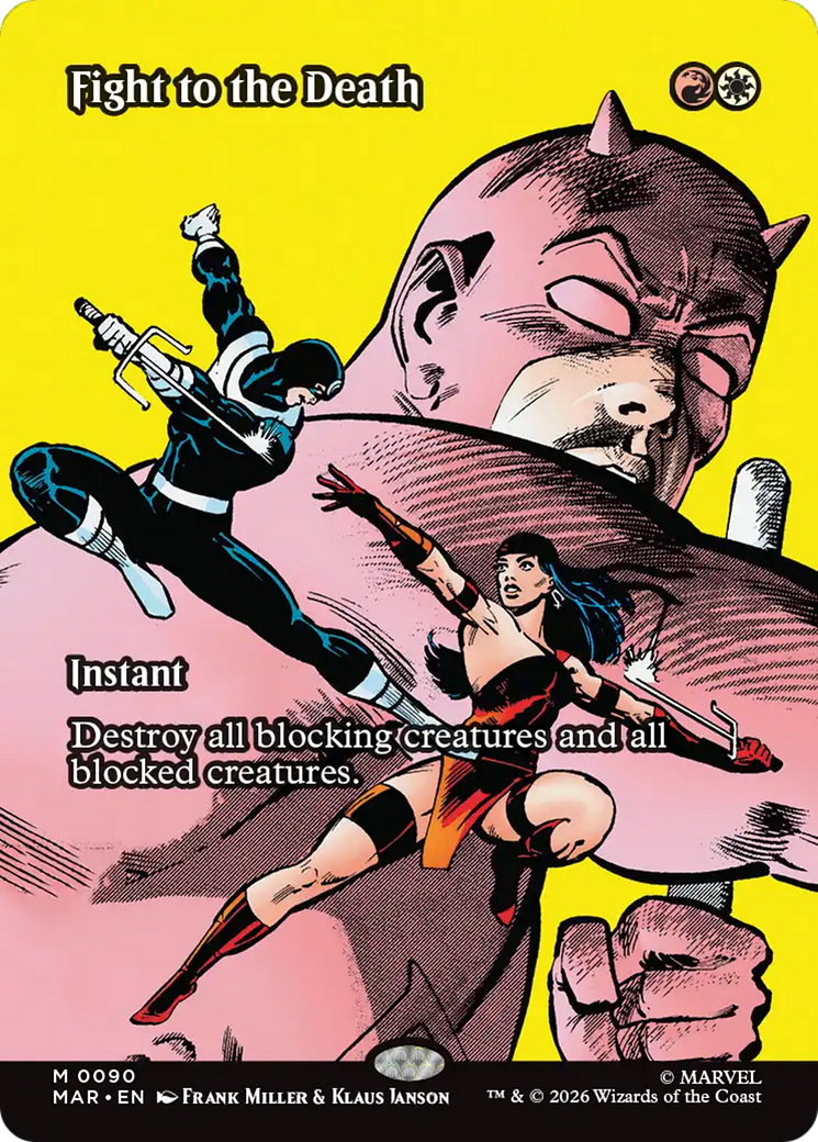 Fight to the Death (Borderless) [Marvel Universe: Eternal-Legal] | Shuffle n Cut Hobbies & Games