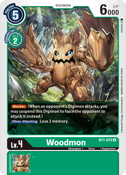 Woodmon [BT1-072] [Release Special Booster Ver.1.0] | Shuffle n Cut Hobbies & Games