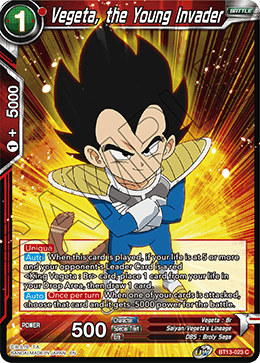 Vegeta, the Young Invader (Common) (BT13-023) [Supreme Rivalry] | Shuffle n Cut Hobbies & Games