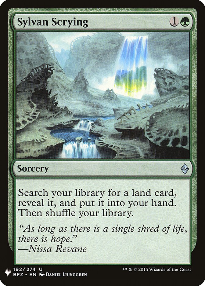 Sylvan Scrying [Mystery Booster] | Shuffle n Cut Hobbies & Games
