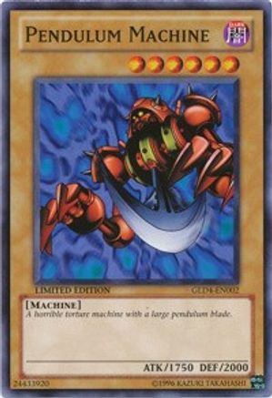 Pendulum Machine [GLD4-EN002] Common | Shuffle n Cut Hobbies & Games