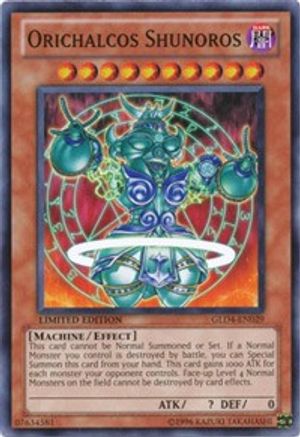 Orichalcos Shunoros [GLD4-EN029] Common | Shuffle n Cut Hobbies & Games