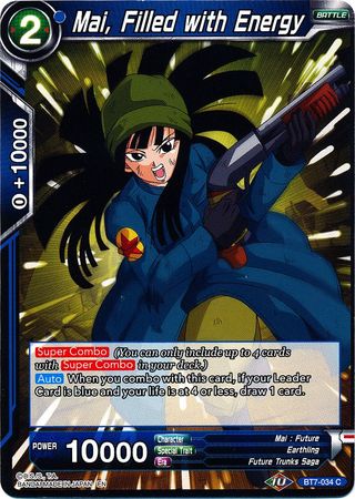 Mai, Filled with Energy (BT7-034) [Assault of the Saiyans] | Shuffle n Cut Hobbies & Games