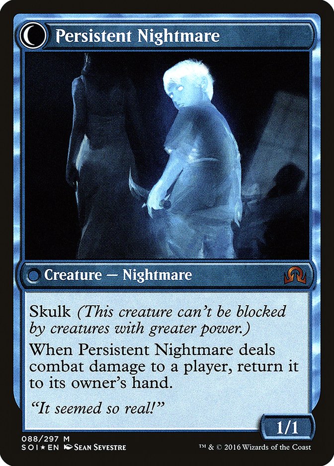 Startled Awake // Persistent Nightmare [Shadows over Innistrad Prerelease Promos] | Shuffle n Cut Hobbies & Games