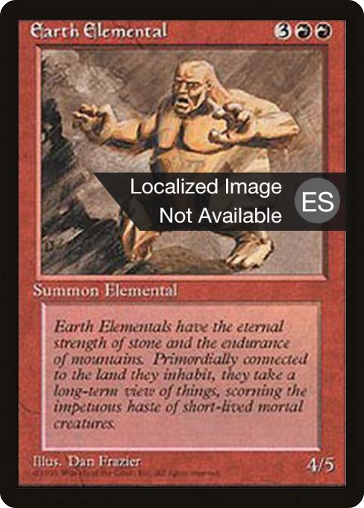 Earth Elemental [Fourth Edition Foreign Black Border] | Shuffle n Cut Hobbies & Games