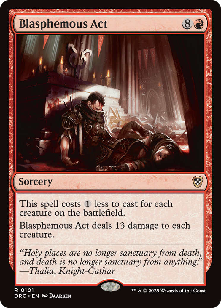Blasphemous Act [Aetherdrift Commander] | Shuffle n Cut Hobbies & Games