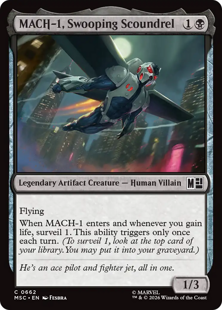 MACH-1, Swooping Scoundrel [Marvel Super Heroes Commander] | Shuffle n Cut Hobbies & Games