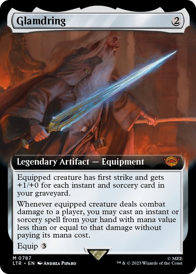 Glamdring (Extended Art) (Surge Foil) [The Lord of the Rings: Tales of Middle-Earth] | Shuffle n Cut Hobbies & Games