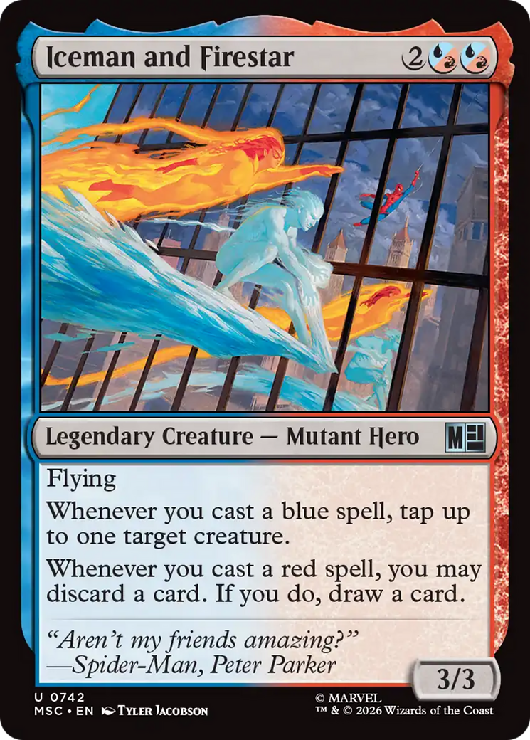 Iceman and Firestar [Marvel Super Heroes Commander] | Shuffle n Cut Hobbies & Games