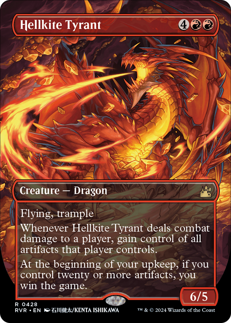 Hellkite Tyrant (Anime Borderless) [Ravnica Remastered] | Shuffle n Cut Hobbies & Games