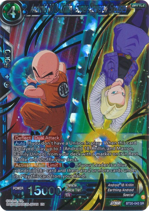 Android 18 & Krillin, Super-Powered Spouses (BT20-043) [Power Absorbed] | Shuffle n Cut Hobbies & Games