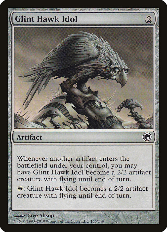 Glint Hawk Idol [Scars of Mirrodin] | Shuffle n Cut Hobbies & Games