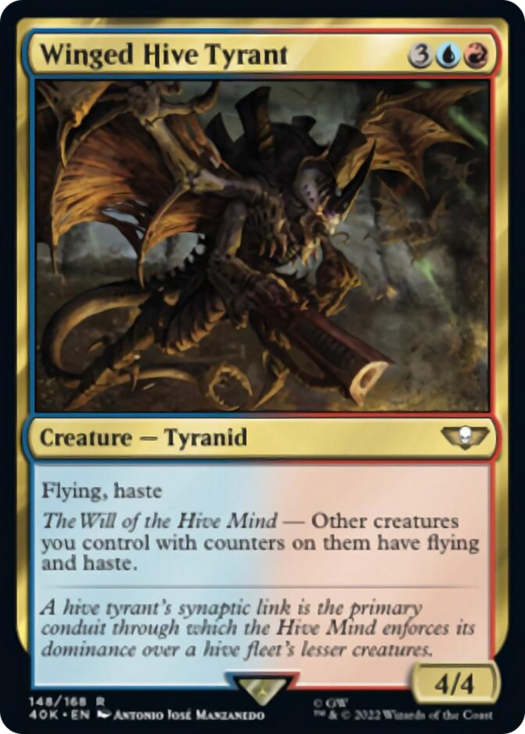 Winged Hive Tyrant (Surge Foil) [Warhammer 40,000] | Shuffle n Cut Hobbies & Games
