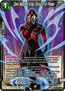 Dark Masked King, Pursuit of Power (Common) (BT13-147) [Supreme Rivalry] | Shuffle n Cut Hobbies & Games