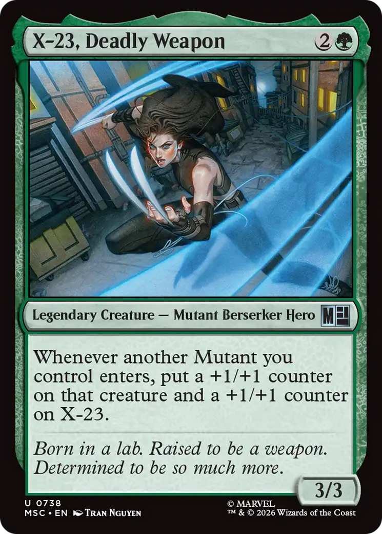 X-23, Deadly Weapon [Marvel Super Heroes Commander] | Shuffle n Cut Hobbies & Games