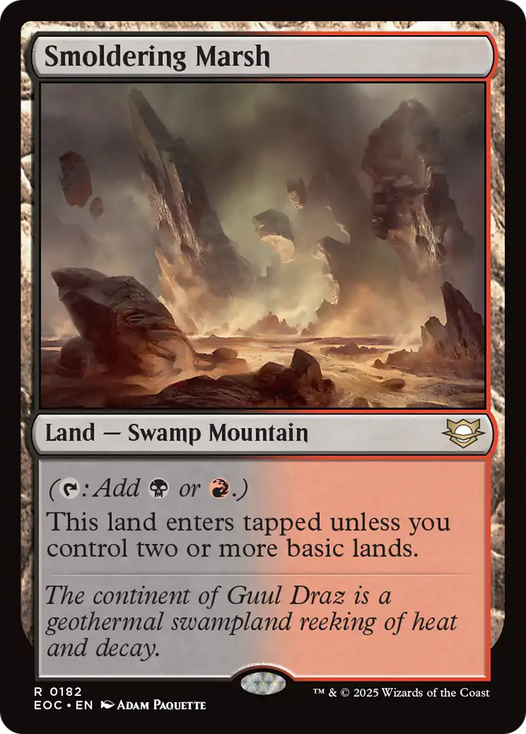 Smoldering Marsh [Edge of Eternities Commander] | Shuffle n Cut Hobbies & Games
