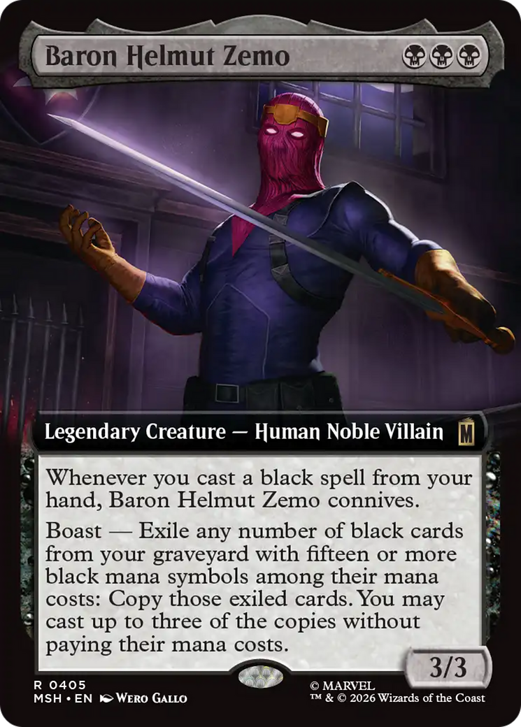 Baron Helmut Zemo (Extended Art) [Marvel Super Heroes] | Shuffle n Cut Hobbies & Games