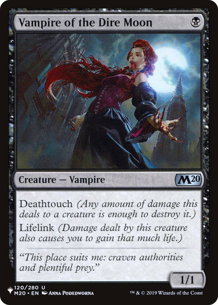 Vampire of the Dire Moon [The List] | Shuffle n Cut Hobbies & Games