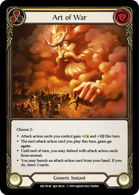 Art of War [ARC160-M] (Arcane Rising)  1st Edition Rainbow Foil | Shuffle n Cut Hobbies & Games