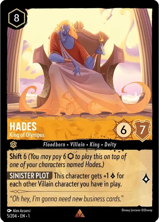 Hades - King of Olympus (Oversized) (5/204) [The First Chapter] | Shuffle n Cut Hobbies & Games