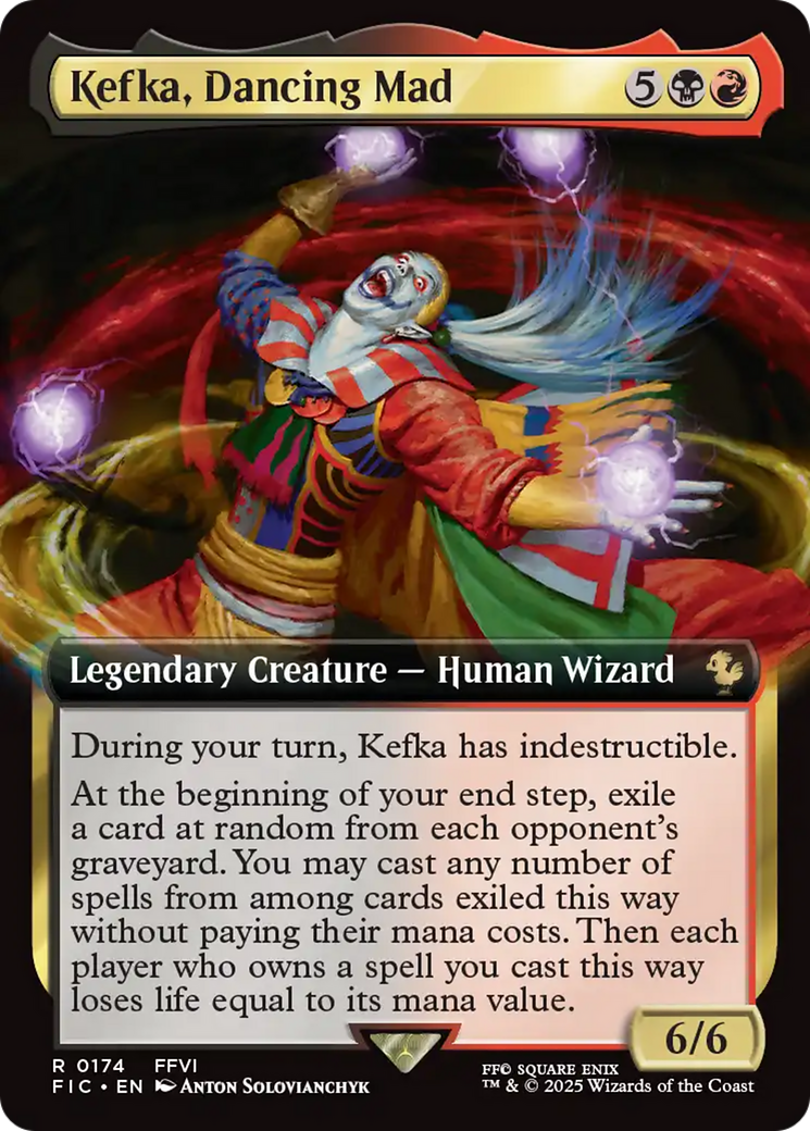 Kefka, Dancing Mad (Extended Art) [FINAL FANTASY Commander] | Shuffle n Cut Hobbies & Games