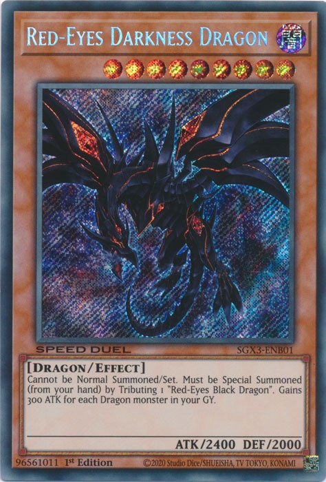 Red-Eyes Darkness Dragon [SGX3-ENB01] Secret Rare | Shuffle n Cut Hobbies & Games