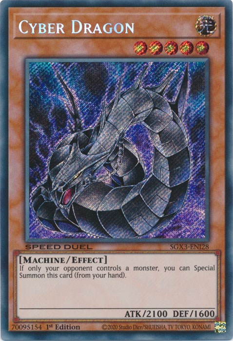 Cyber Dragon [SGX3-ENI28] Secret Rare | Shuffle n Cut Hobbies & Games