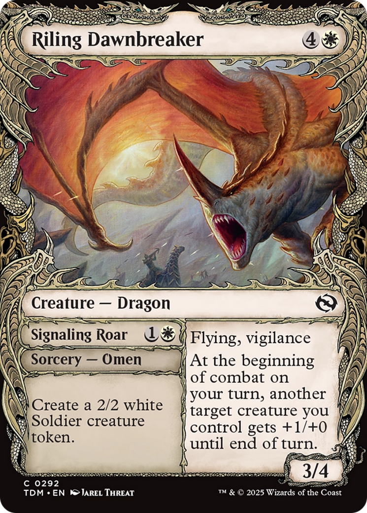 Riling Dawnbreaker (Showcase) [Tarkir: Dragonstorm] | Shuffle n Cut Hobbies & Games