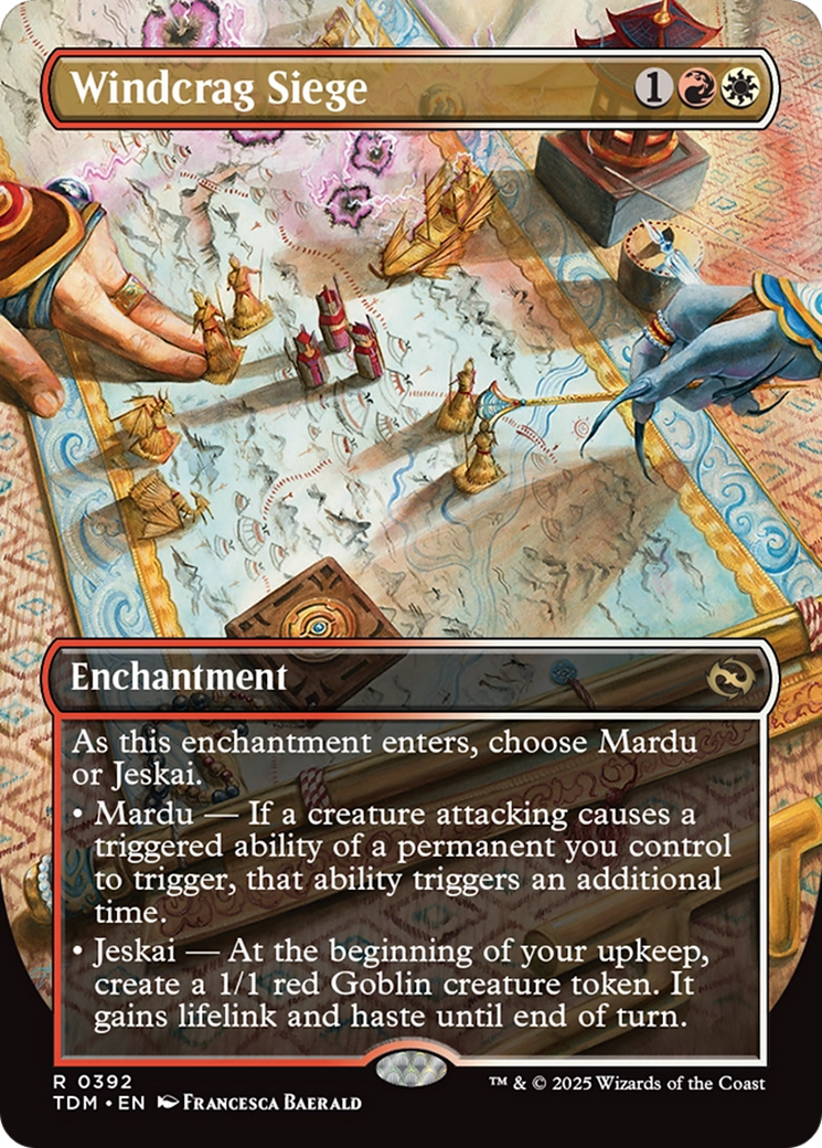 Windcrag Siege (Borderless) [Tarkir: Dragonstorm] | Shuffle n Cut Hobbies & Games