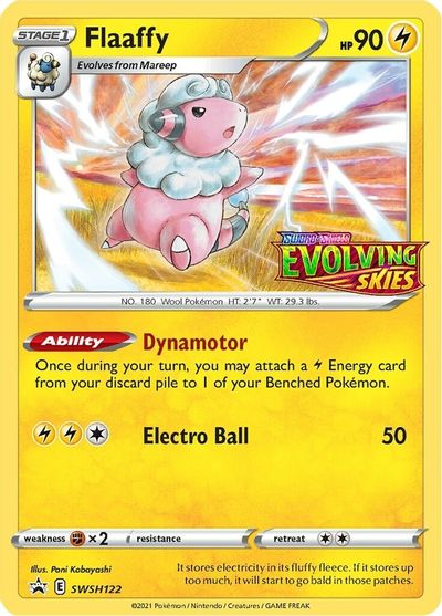 Flaaffy (SWSH122) (Prerelease Promo) [Sword & Shield: Black Star Promos] | Shuffle n Cut Hobbies & Games
