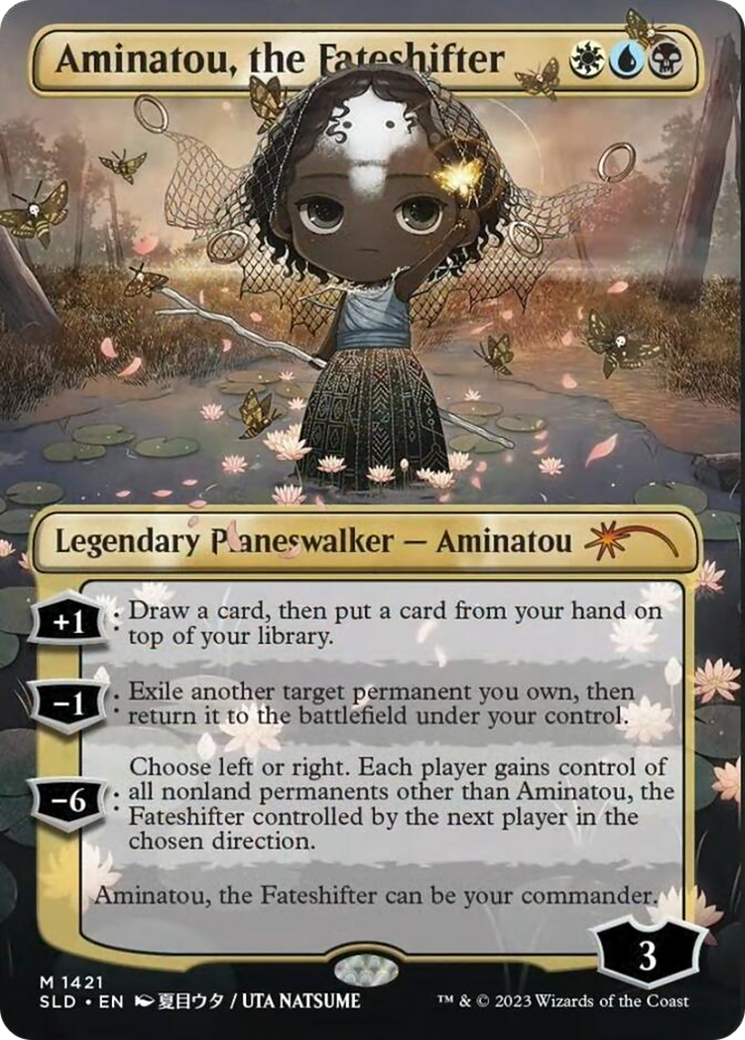 Aminatou, the Fateshifter (Rainbow Foil) [Secret Lair Drop Series] | Shuffle n Cut Hobbies & Games