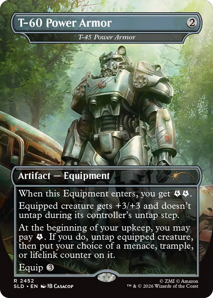 T-60 Power Armor - T-45 Power Armor [Secret Lair Drop Series] | Shuffle n Cut Hobbies & Games