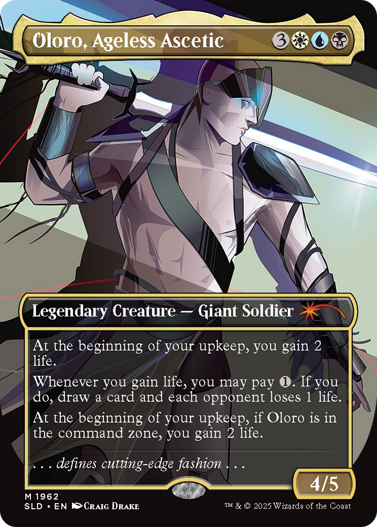 Oloro, Ageless Ascetic (Rainbow Foil) [Secret Lair Drop Series] | Shuffle n Cut Hobbies & Games