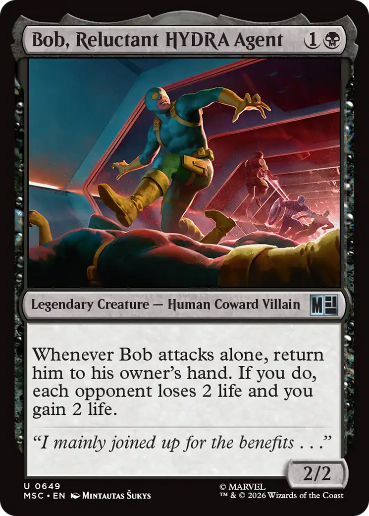 Bob, Reluctant HYDRA Agent [Marvel Super Heroes Commander] | Shuffle n Cut Hobbies & Games