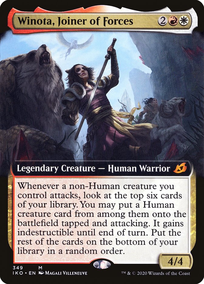 Winota, Joiner of Forces (Extended Art) [Ikoria: Lair of Behemoths] | Shuffle n Cut Hobbies & Games